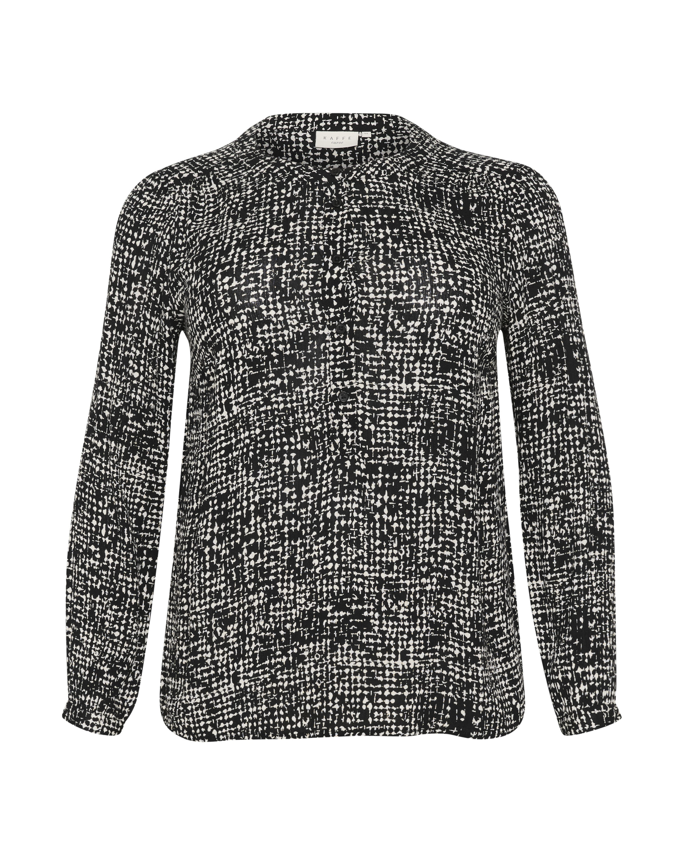 KAFFE CURVE Bluse 'KA Mila' in Schwarz: Vorderseite