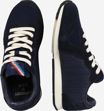 Sneaker low 'Retro Logo' de la Superdry pe albastru