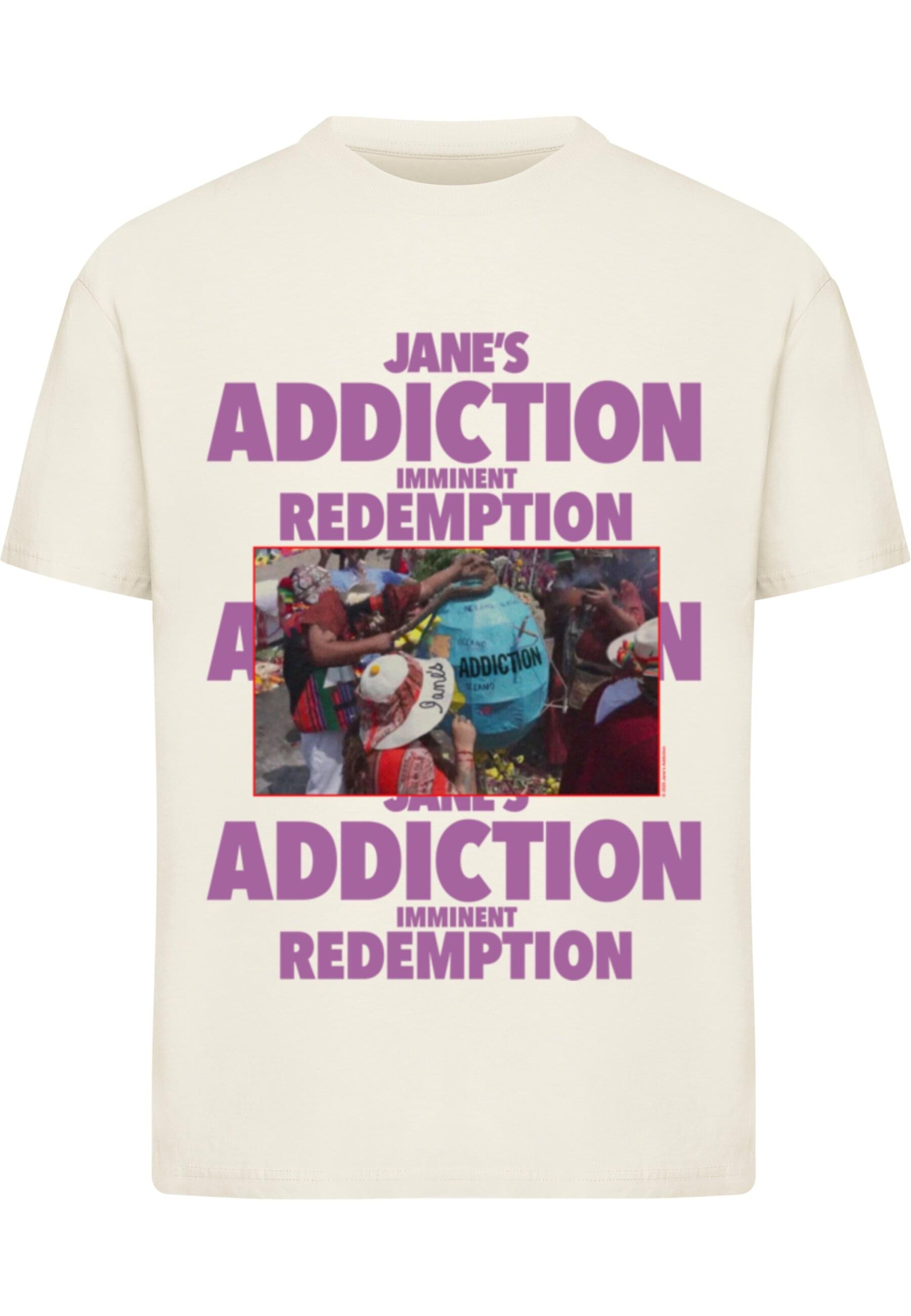 Merchcode Shirt 'Jane's Addiction - Imminent Redemption' in Beige: Vorderseite