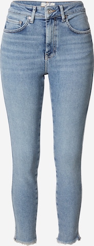 Free People Skinny Jeans in Blauw: voorkant