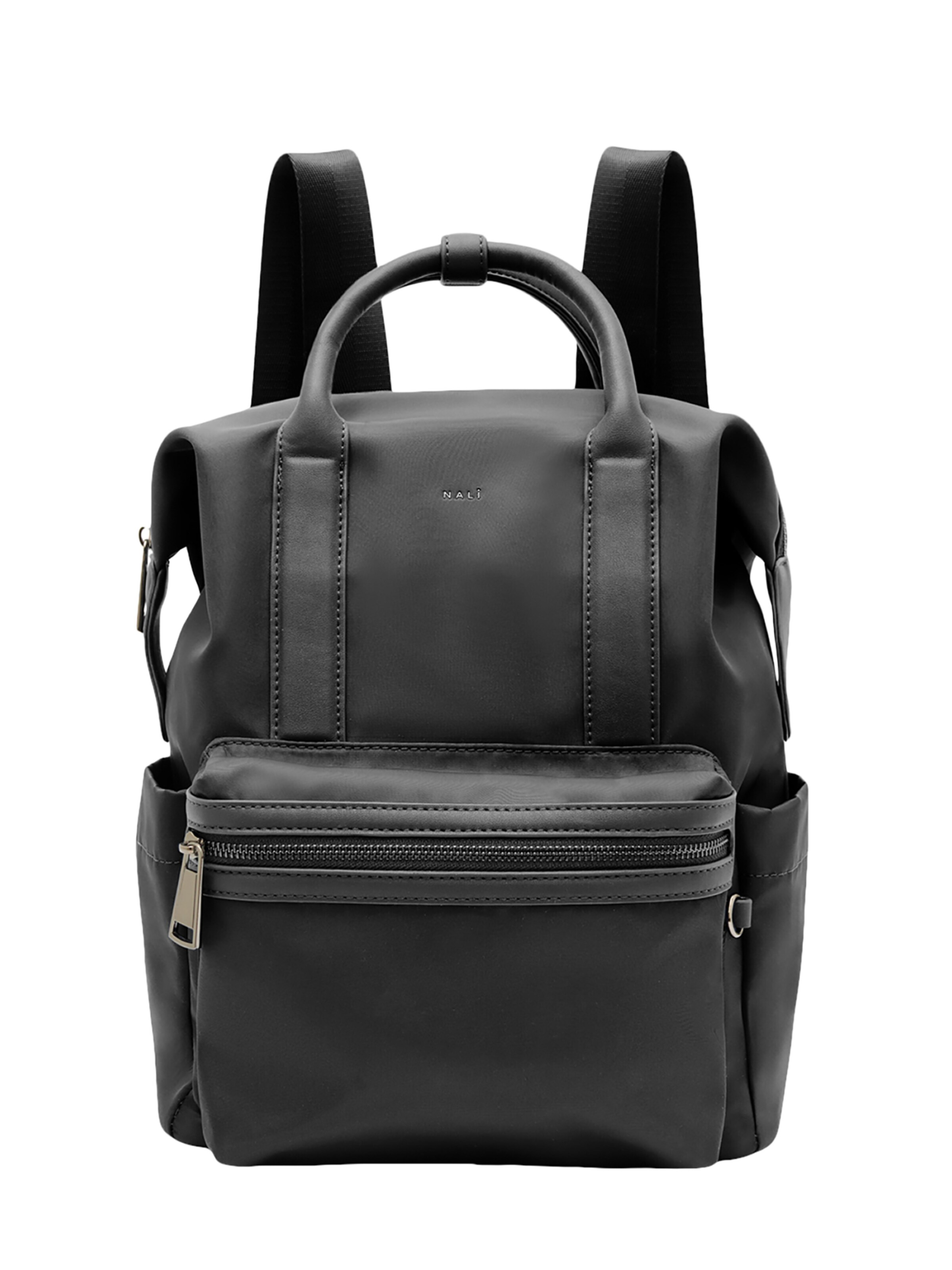 NALì Rucksack 'KHAILA' in Schwarz: Vorderseite