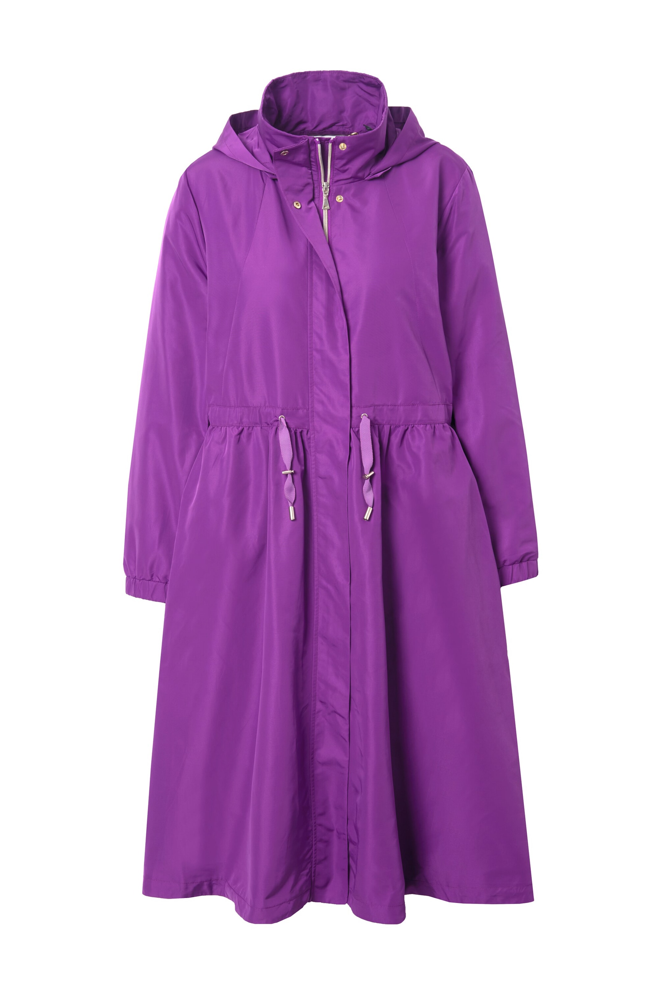 Ulla Popken Functionele mantel in Lila: voorkant