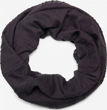 styleBREAKER Schlauchschal 'Loop mit Falten Muster' in Grau: Vorderseite