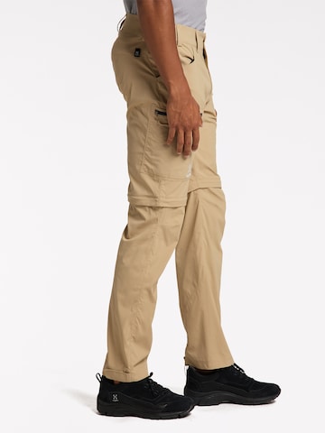 Haglöfs Regular Outdoor Pants 'Lite Standard Zip-off' in Beige