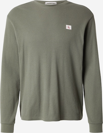 Calvin Klein Jeans Tričko - Zelená: predná strana
