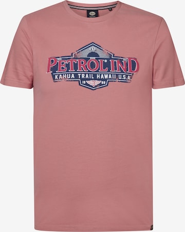 T-Shirt Petrol Industries en rose : devant