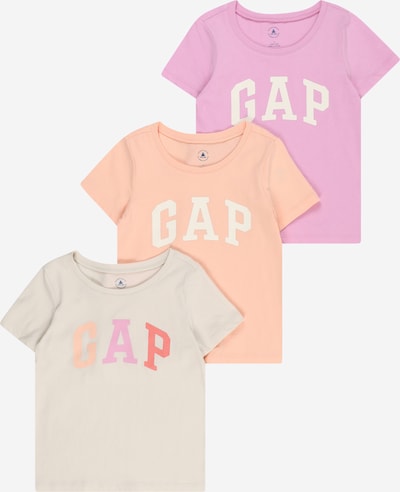 GAP Koszulka w kolorze szarobeżowy / morelowy / eozyna / białym, Podgląd produktu