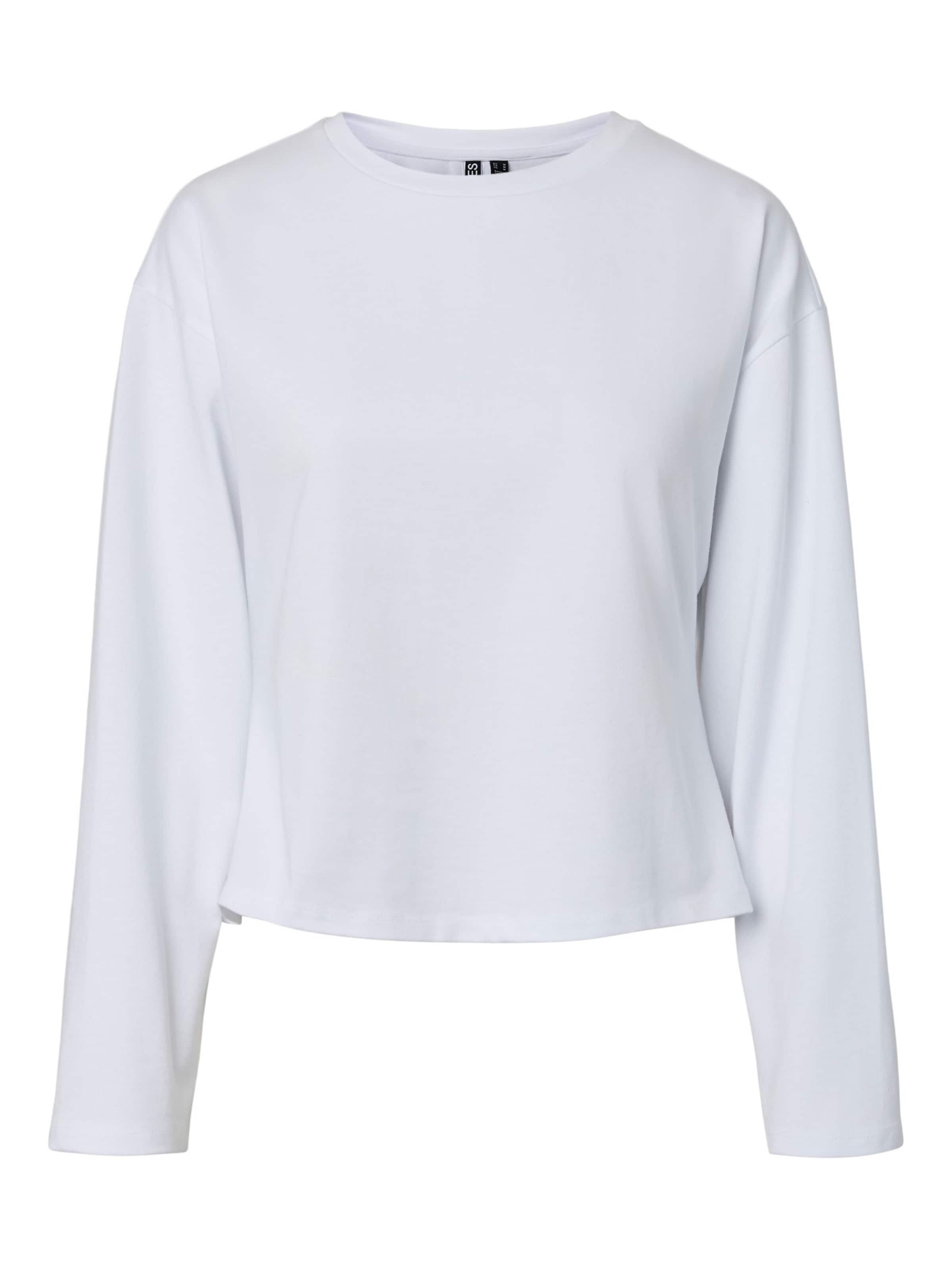 PIECES Shirt 'PCAmy' in weiß, Produktansicht