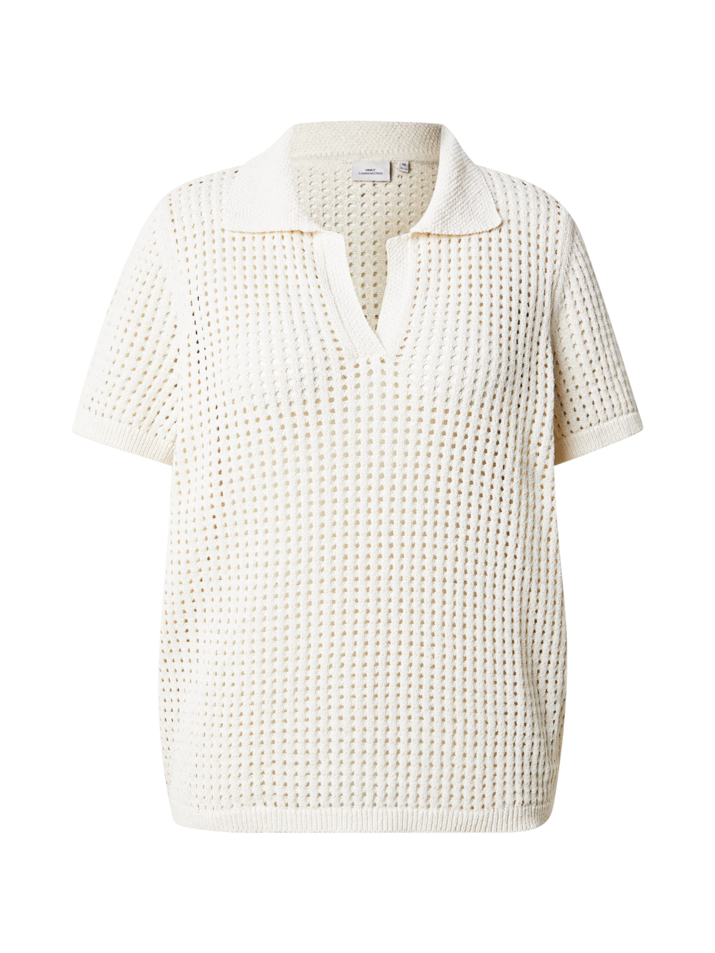 smėlio ONLY Carmakoma Megztinis 'CARANNASOFIA': priekis