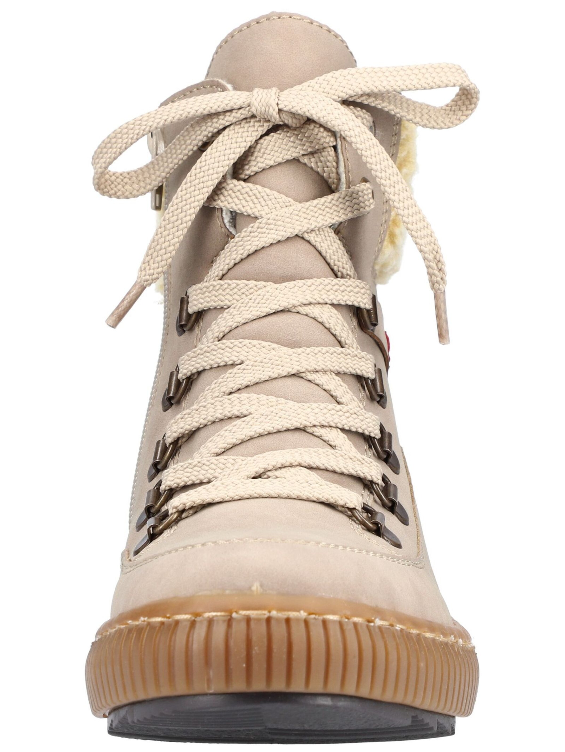 Bottines à lacets Rieker en beige