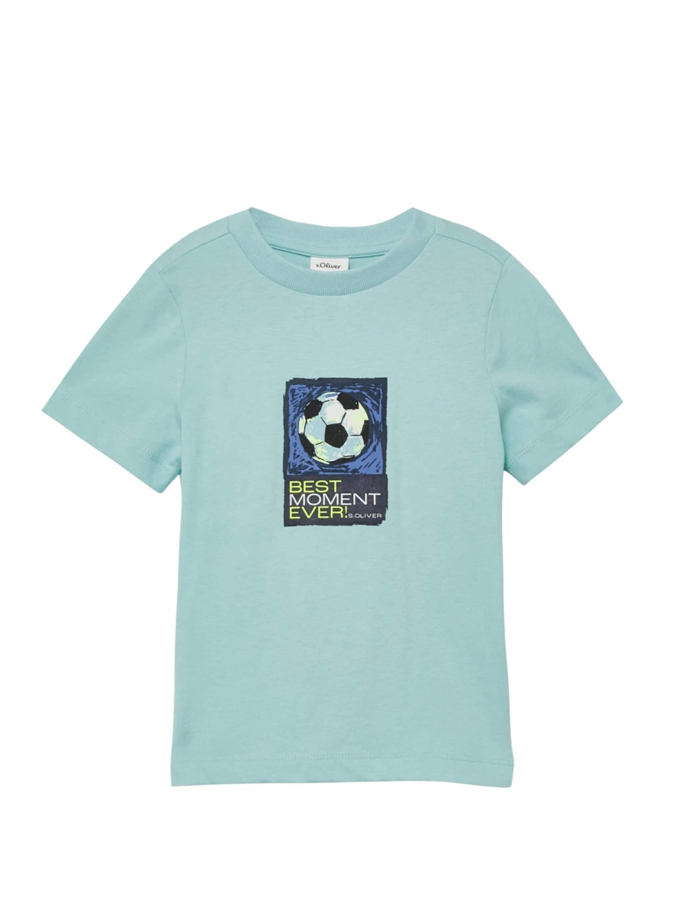 s.Oliver Shirt 's.Oliver - Jongens t-shirt' in Blauw: voorkant