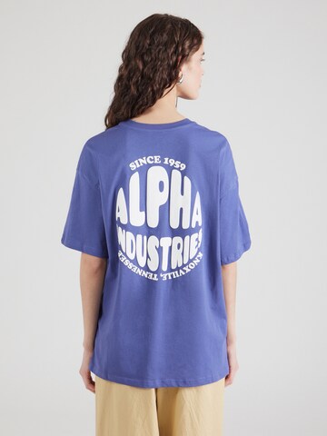 ALPHA INDUSTRIES Μπλουζάκι σε λιλά: μπροστά