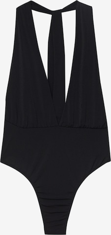 Pull&Bear Shirtbody in Schwarz: predná strana