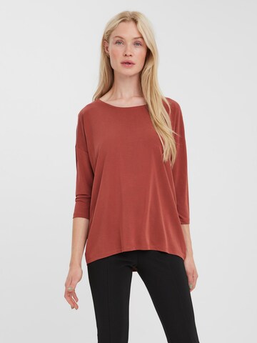 VERO MODA - Camiseta 'Filli' en marrón: frente