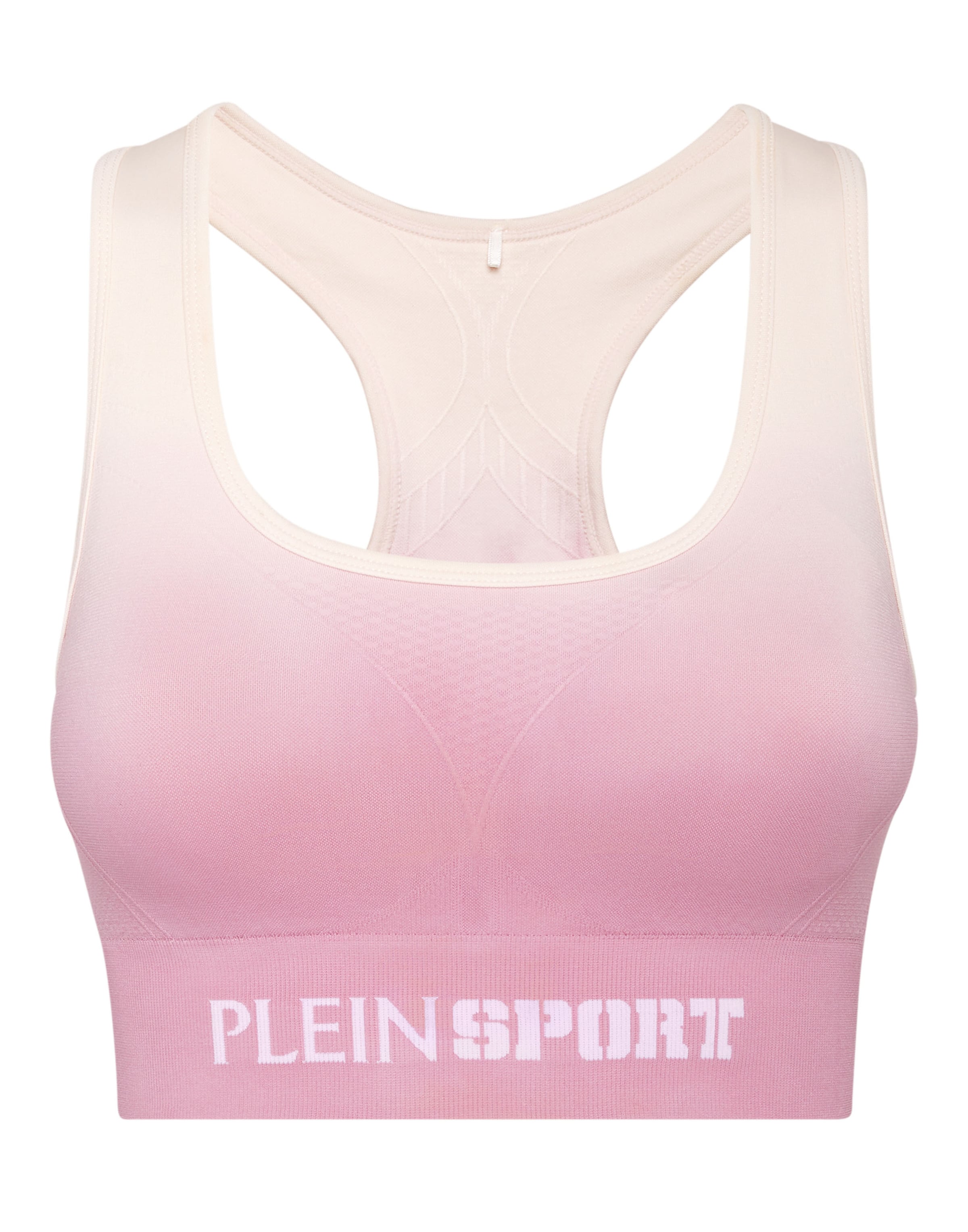 Plein Sport Bustier Sport-BH in Pink: Vorderseite