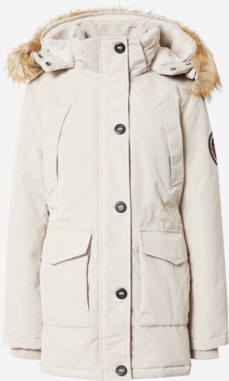 Superdry Parka d’hiver 'Everest' en camel / gris clair / rouge / noir, Vue avec produit