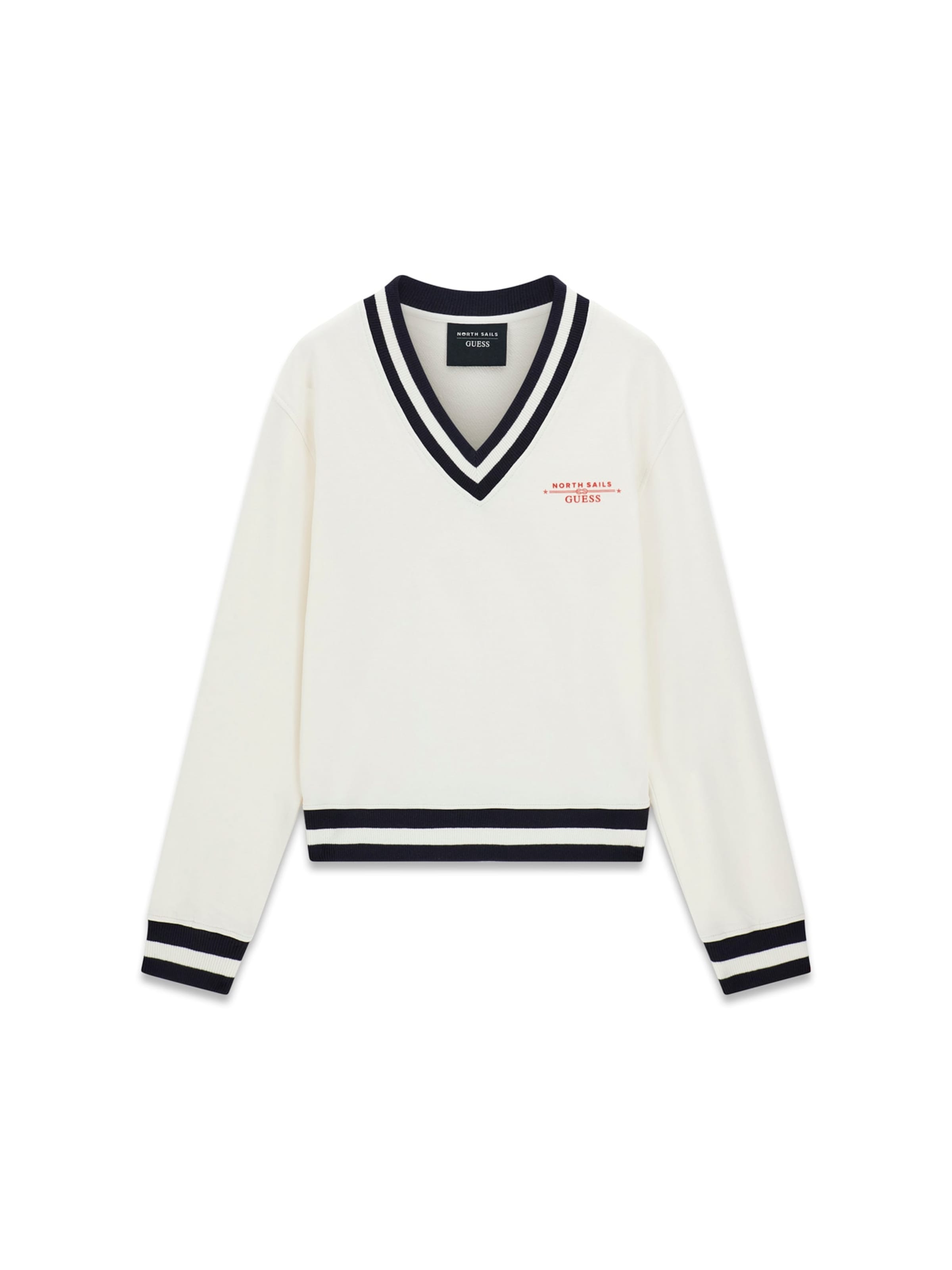 GUESS Tréning póló - bézs: elől