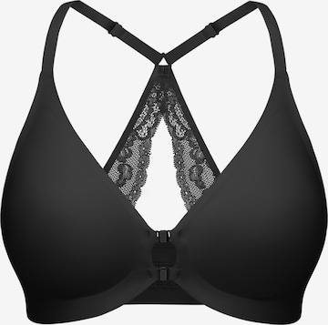 SHARICCA Bustier BH 'SHARICCA Women's Wire-Free Bra' in Schwarz: Vorderseite