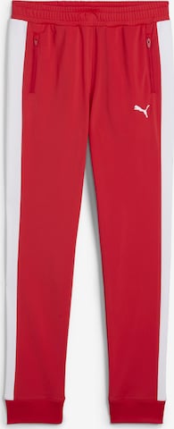 PUMA Tapered Broek 'T7 Always On' in Rood: voorkant