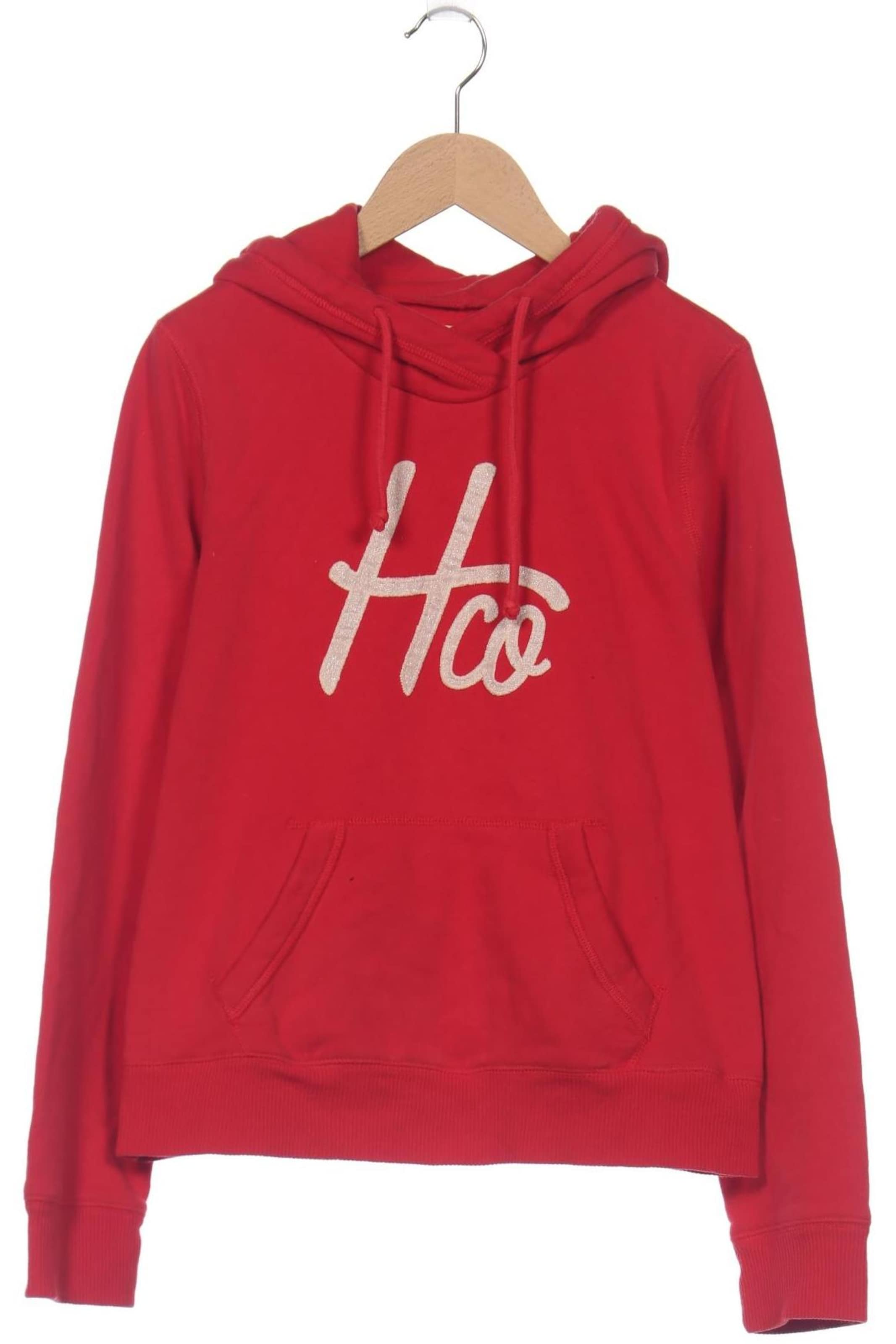 HOLLISTER Sweatshirt & Zip-Up Hoodie in L in Red: front