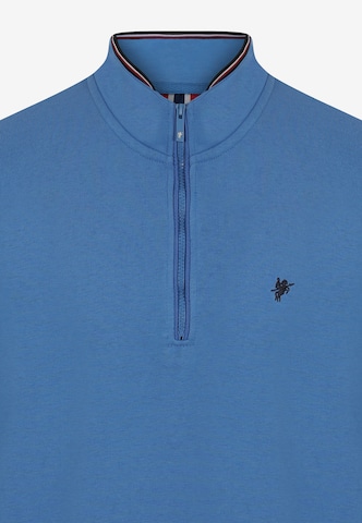 DENIM CULTURE Sweatshirt 'SANTIAGO' i blå