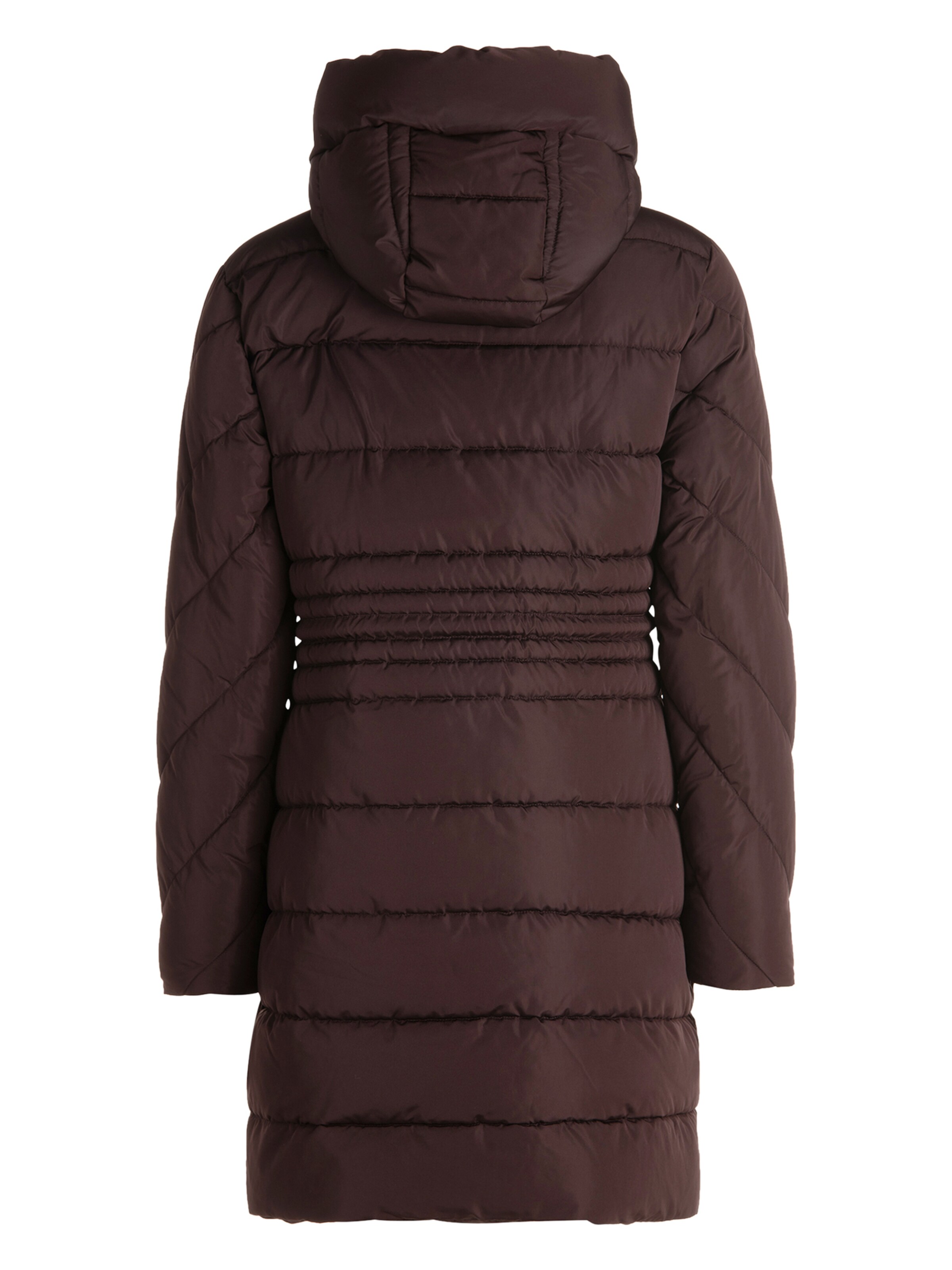 zero Steppmantel mit Knopfleiste in Braun