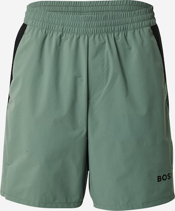 Pantaloni sportivi 'S_T-Match' di BOSS in verde: frontale