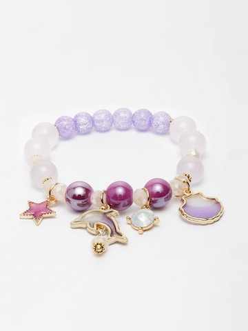 AVANT-GARDE PARIS Armband 'Helenara' in Lila: Vorderseite