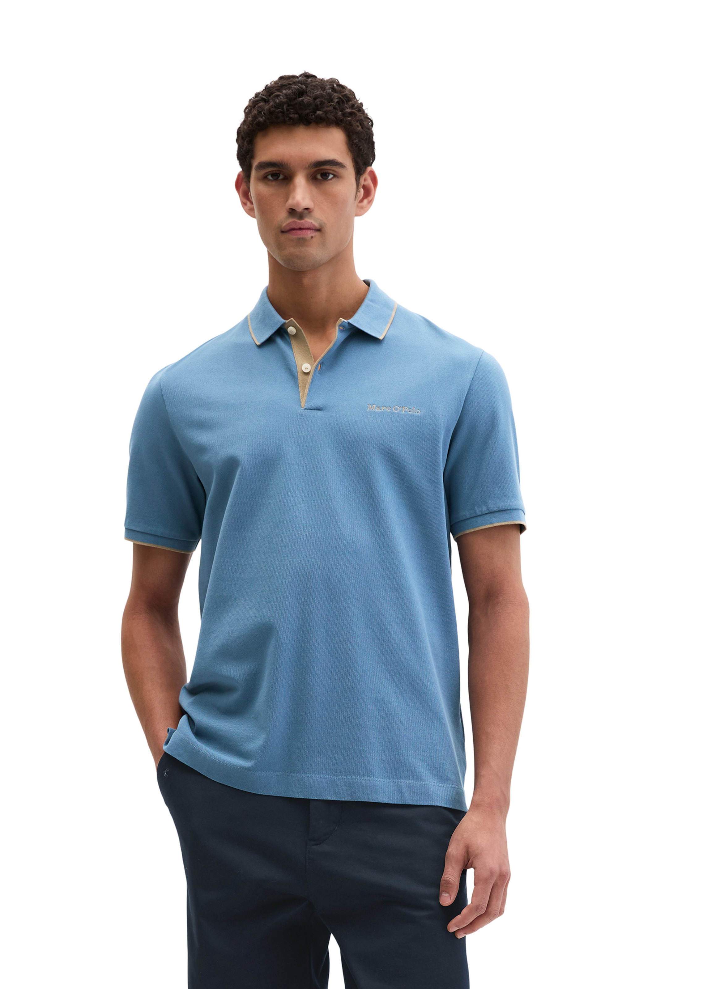 T-Shirt Marc O'Polo en bleu : devant