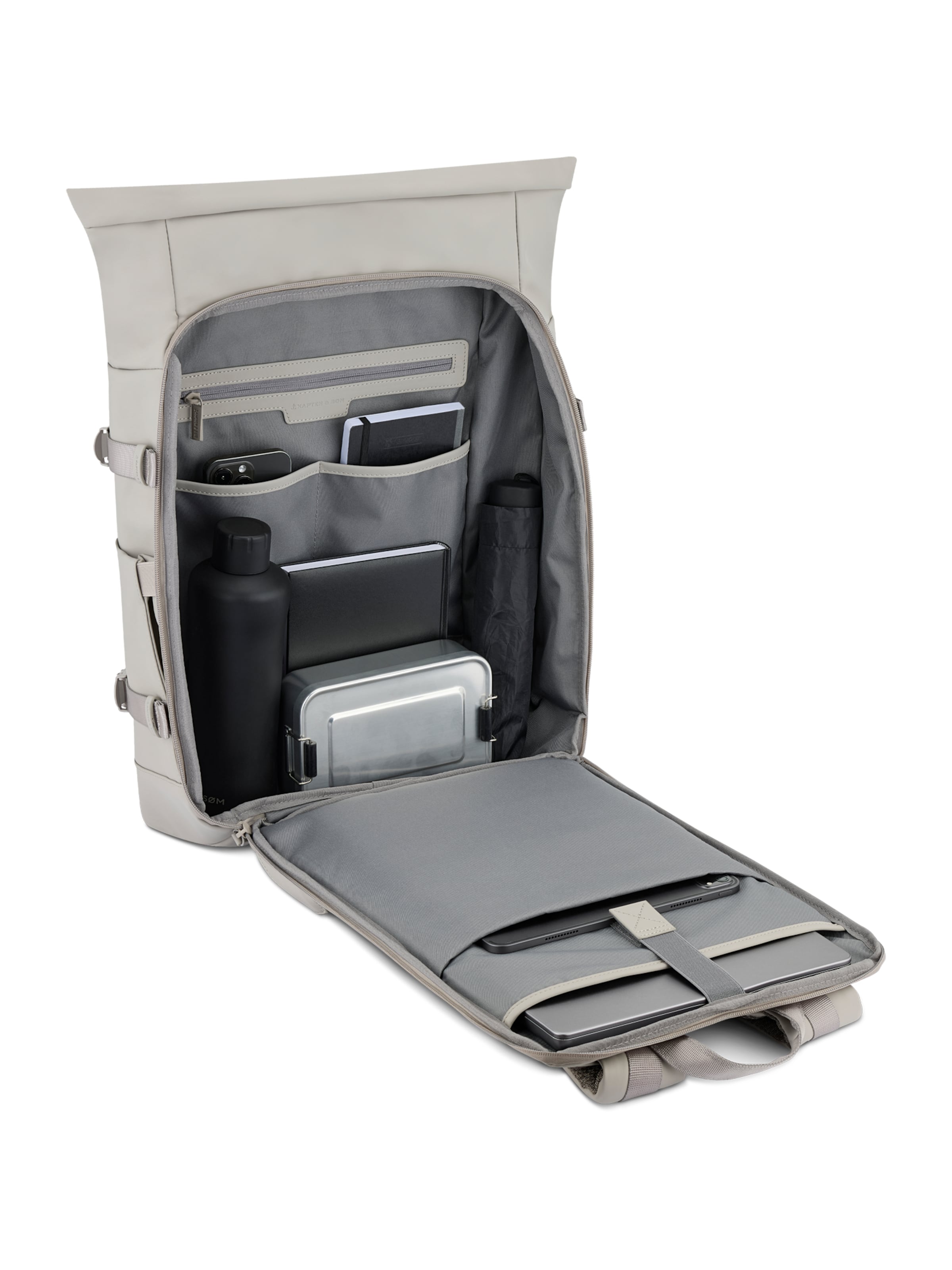 Kapten & Son - Mochila 'Helsinki Pro' en gris