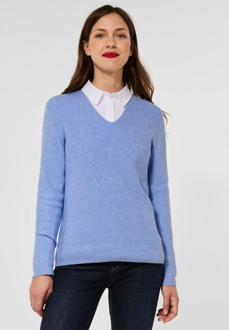 STREET ONE Sweater in Blue: front