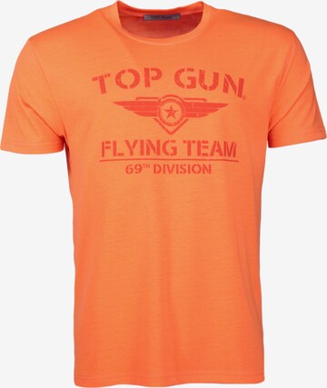 TOP GUN T-Shirt ' Shining ' in Orange: predná strana