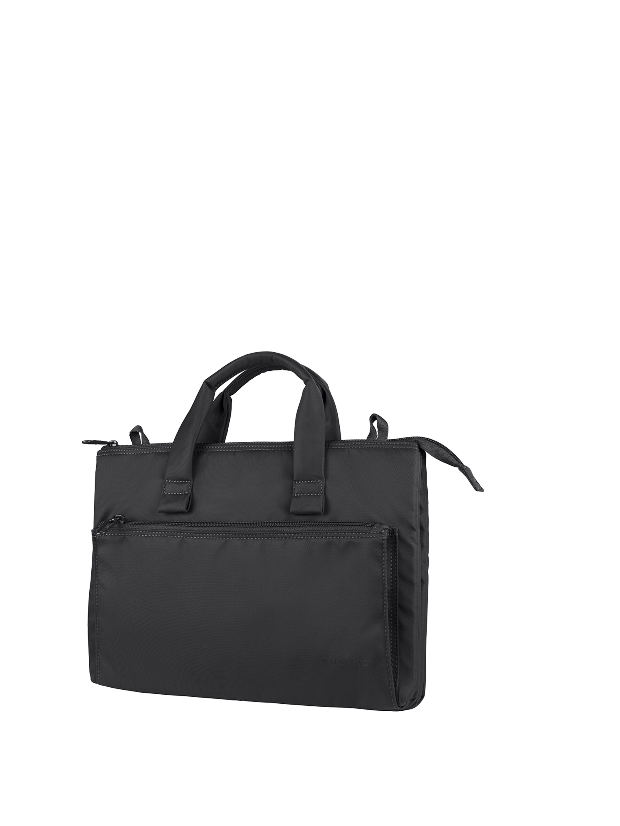 Borsa a mano 'Borsa a Mano Donna PET Riciclato - Chiusura Zip e Tasche' di TUCANO in nero