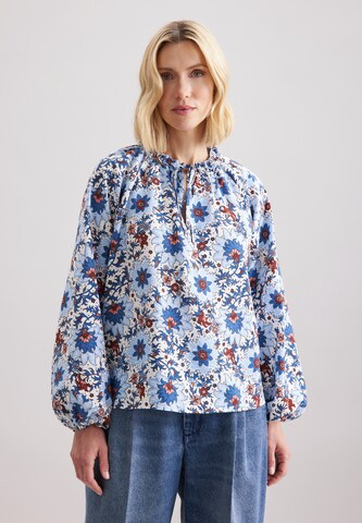 SEIDENSTICKER Bluse 'Schwarze Rose' in Blau: Vorderseite