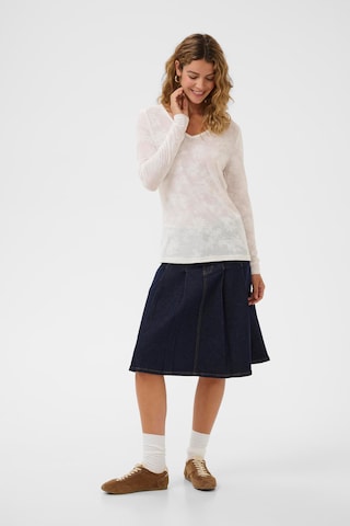T-shirt 'CROlive' Cream en blanc