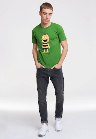 LOGOSHIRT Shirt 'Willi' in Groen