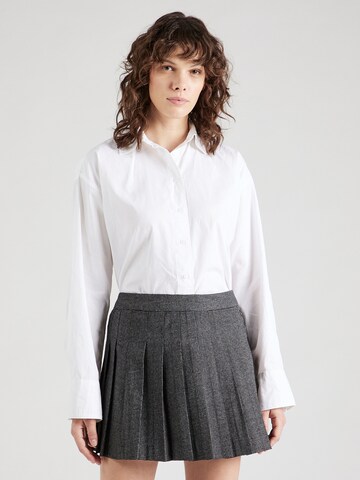 Gina Tricot Blouse in Wit: voorkant