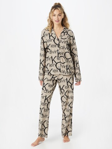 Pantaloni de pijama de la Calvin Klein Underwear pe bej