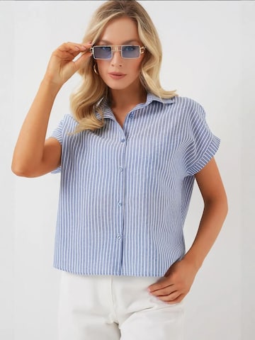Camicia da donna di Bigdart in blu: frontale