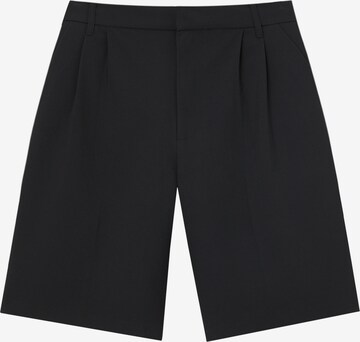 Pull&Bear Wide Leg Shorts in Schwarz: predná strana