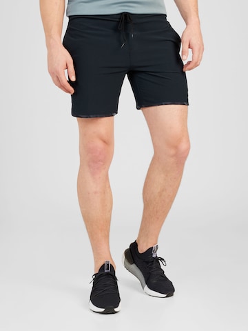 QUIKSILVER Regular Board shorts 'OMNI SCALLOP' in Black: front