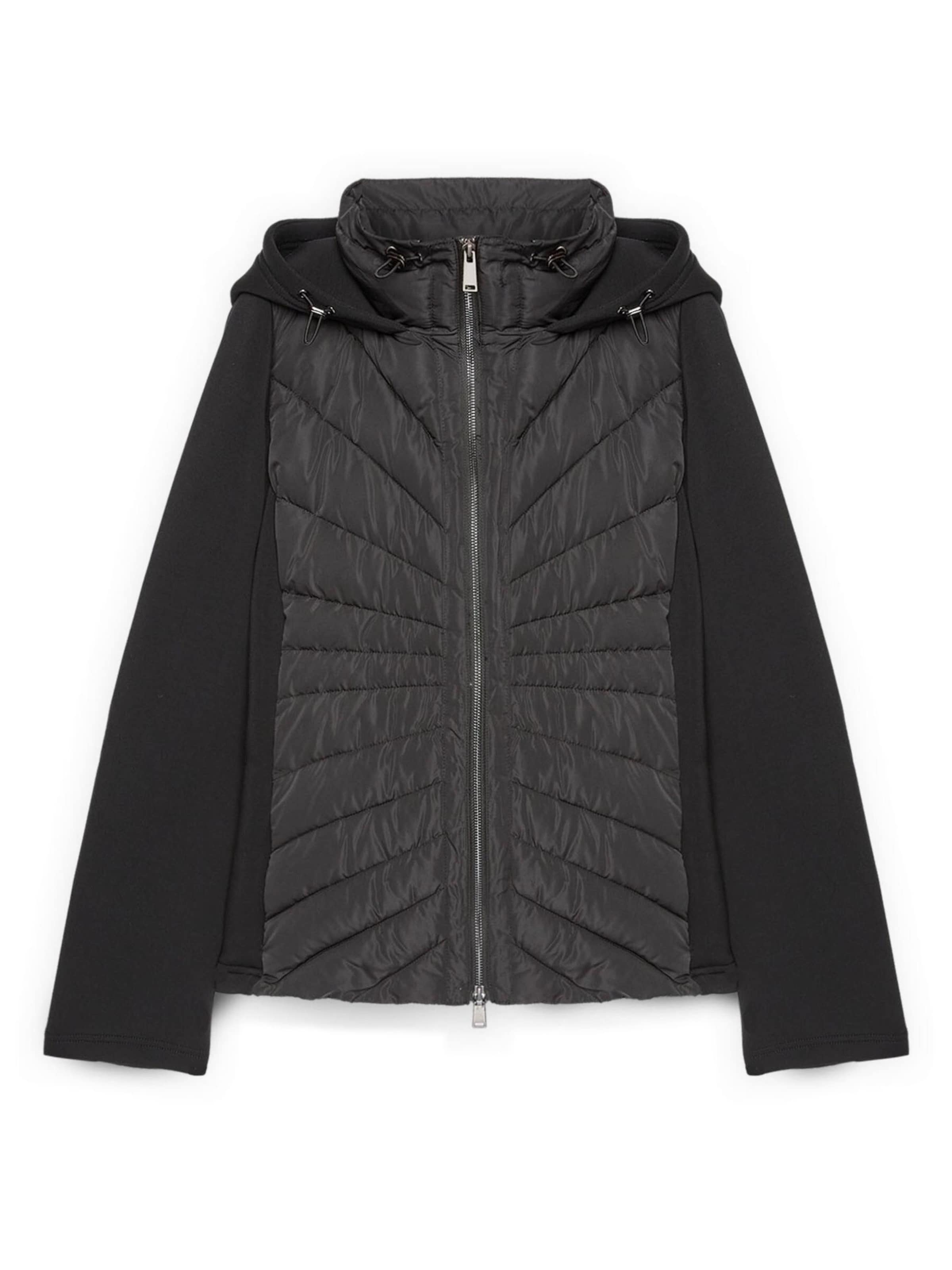 Giacca invernale di Fiorella Rubino in nero: frontale