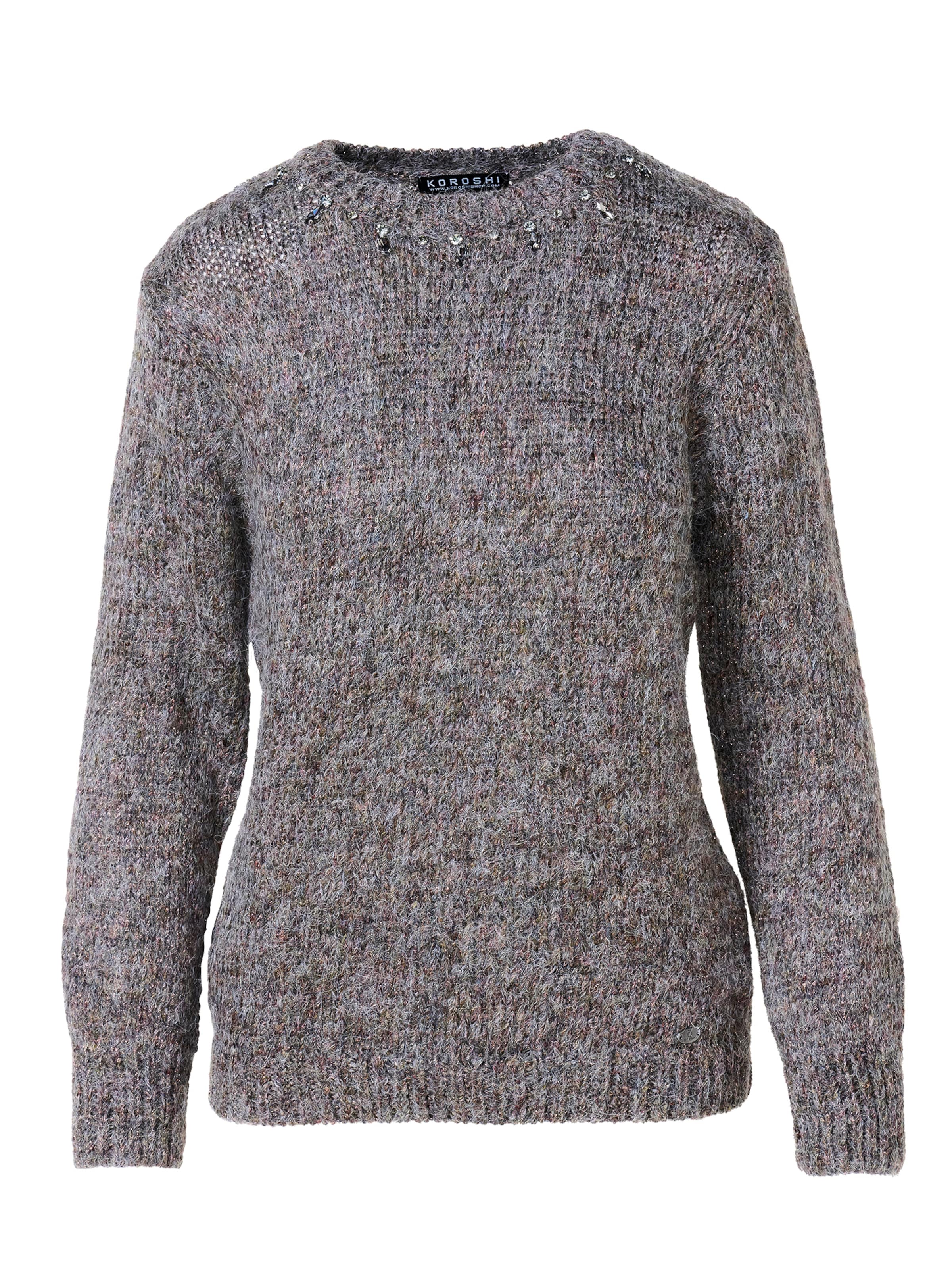 KOROSHI Pulover | siva barva: sprednja stran