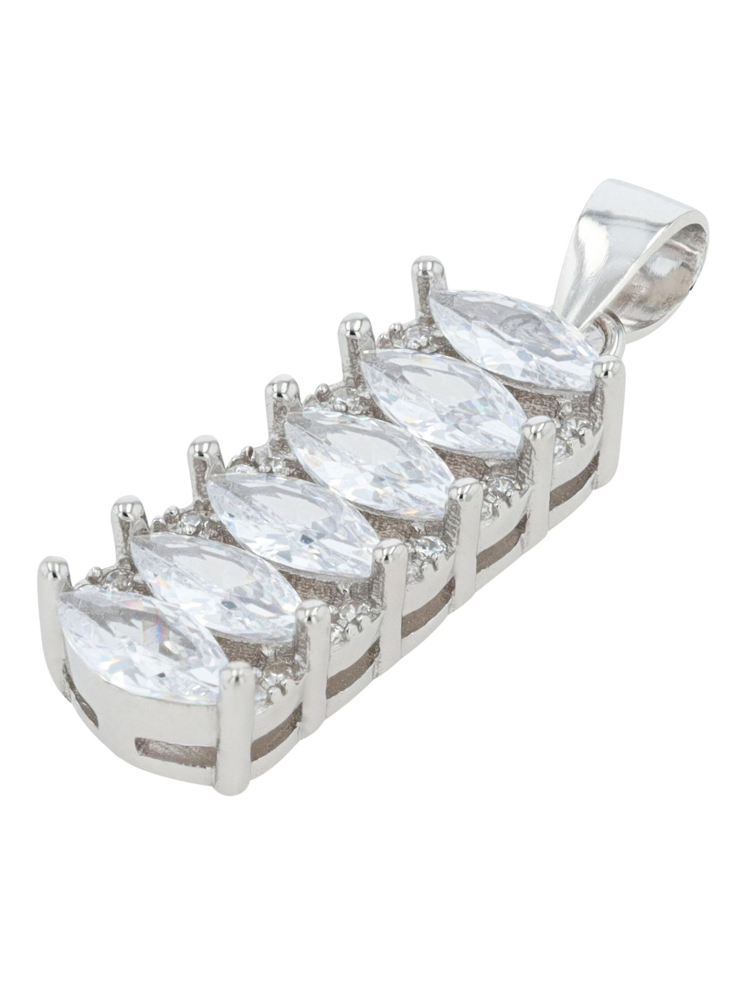 Akzent Pendant '"Ilana" aus 925 Sterlingsilber, rhodiniert, langlebig' in Silver: front