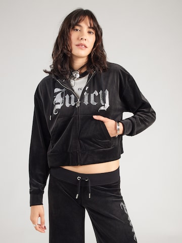 Juicy Couture Tepláková bunda 'ICCLE' - Čierna: predná strana