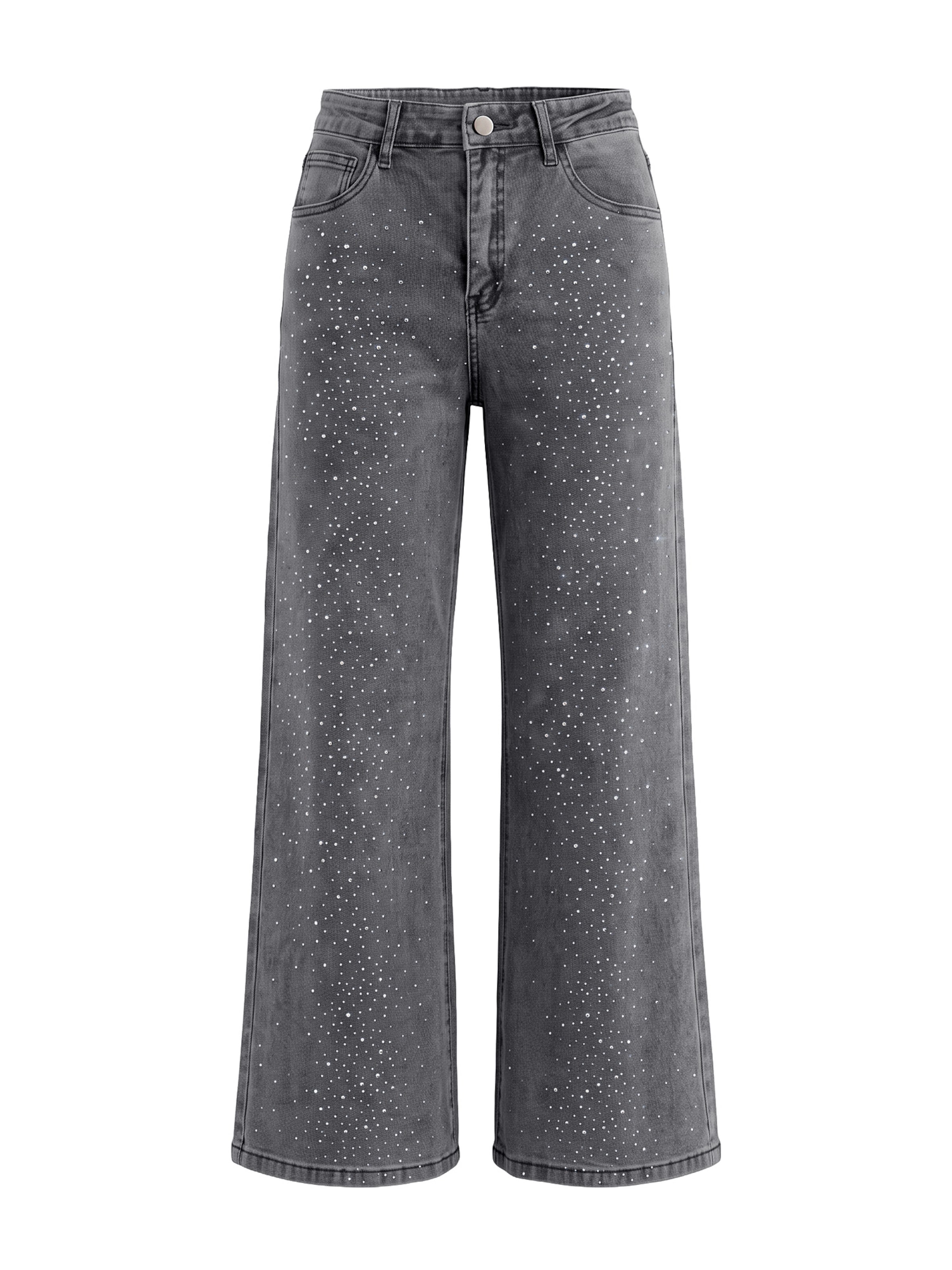 Imily Bela Wide leg Τζιν σε γκρι: μπροστά