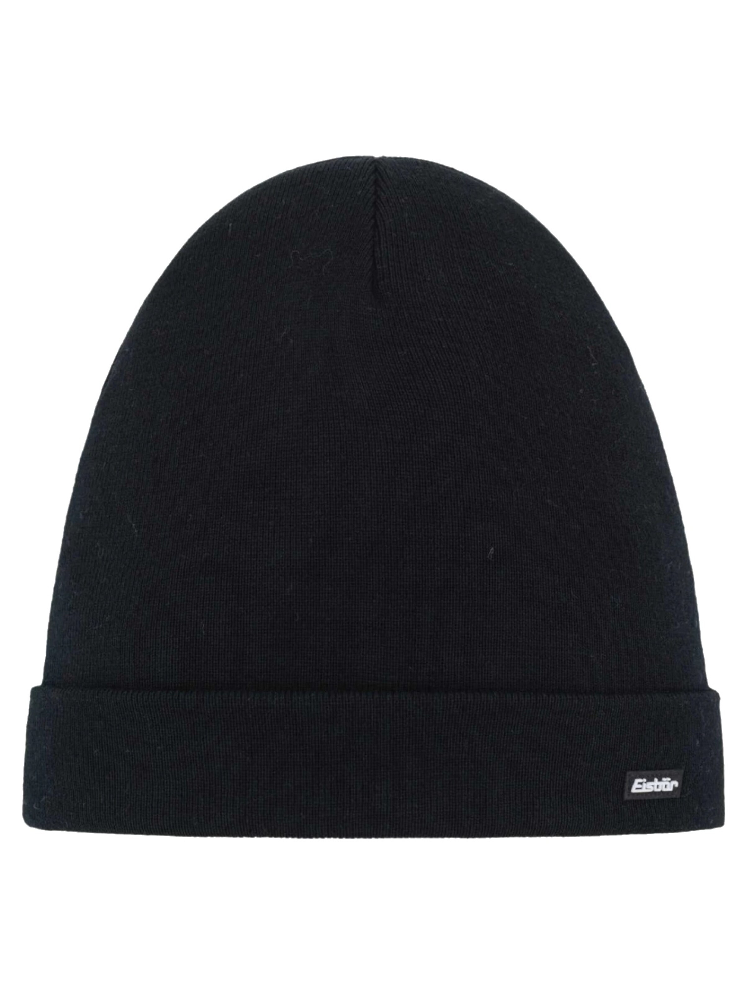Eisbär Mütze 'Renan'‌‌‌‌‌‌‌‌‌ in Schwarz: Vorderseite