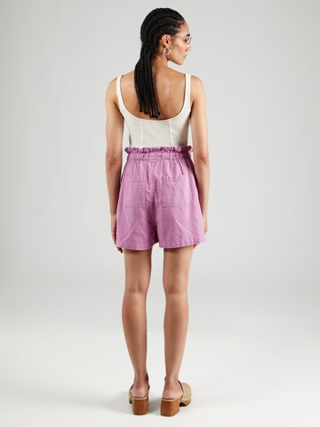 Regular Pantalon QS en violet