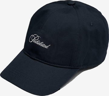 Cappello da baseball di Prohibited in blu: frontale