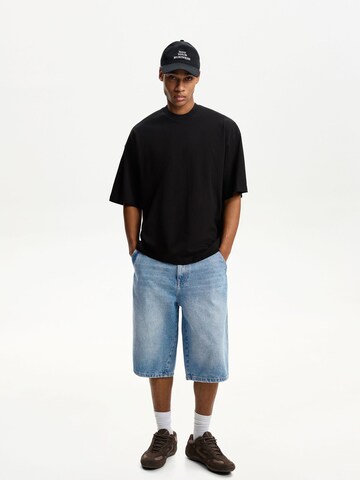 Bershka Baggy Дънки в синьо